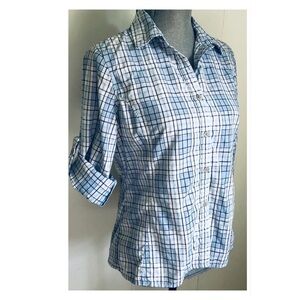 L.L.Bean High Performance Fabric Button down top